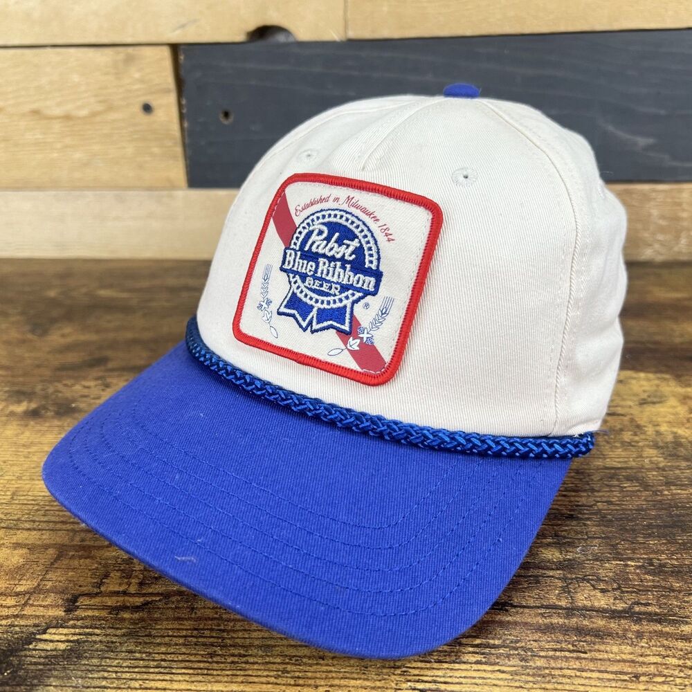 Pabst Blue Ribbon Beer Patch American Needle Trucker Snapback Hat Baseball Cap